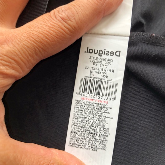 Desigual Disney Mickey Mouse Black Mesh Short Dress Print Girls/Youth Size 9/10 - Picture 4 of 16